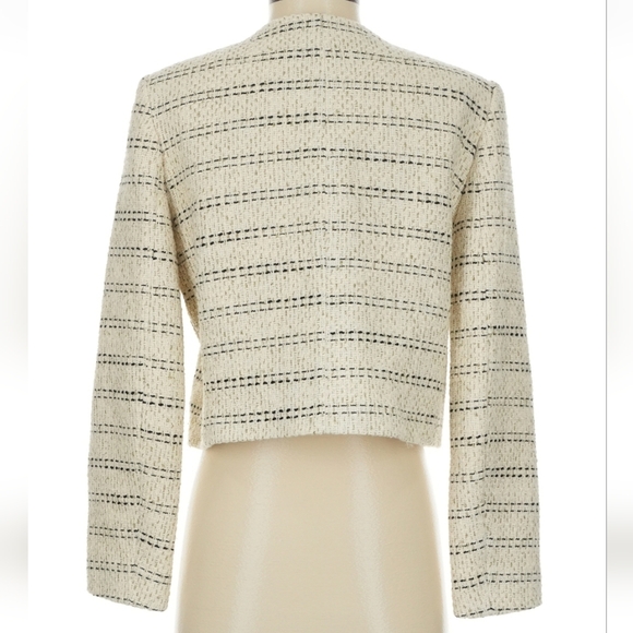 Zara Textured Tweed Blazer Size S - Picture 16 of 16